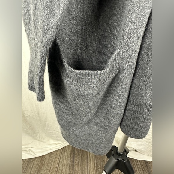 Treasure & Bond Gray Open Front Cotton Blend Cardigan Size Large (12-14) NWT - Picture 12 of 17